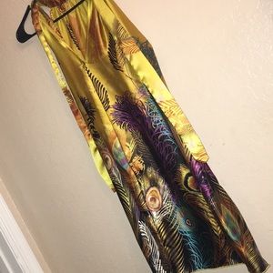 Flowing Gold dress with Beautiful colors